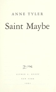 Cover of edition saintmaybe00tyle