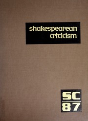 Cover of edition shakespeareancri00mic_chy