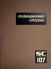 Cover of edition shakespeareancri107mich