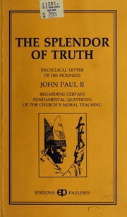 Cover of edition splendoroftruthe00cath