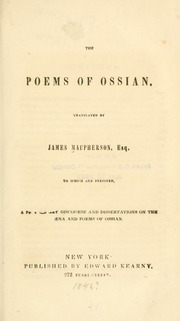 Cover of edition poemsofossian00acp