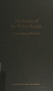 Cover of edition poemsofsirwalter0000rale_a5c8