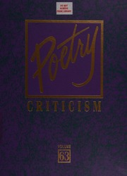 Cover of edition poetrycriticismv0000unse_c5s1