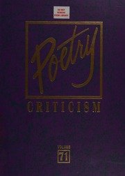 Cover of edition poetrycriticismv0071unse