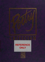 Cover of edition poetrycriticismv0076unse