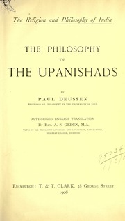 Cover of edition philosophyoftheupa00deusuoft