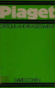 Cover of edition piagetcritiquere0000cohe