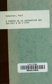 Cover of edition proposdelasepara00saba