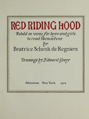 Cover of edition redridinghoodret00dere