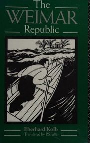 Cover of edition weimarrepublic0000kolb