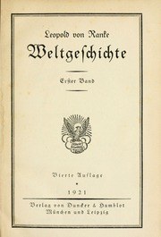 Cover of edition weltgeschichte01rankuoft