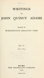 Cover of edition writingsofjohnqu04adam