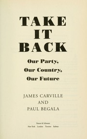 Cover of edition takeitbackourpar00carv