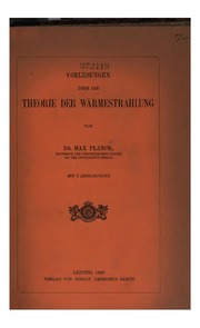 Cover of edition vorlesungenberd00plangoog