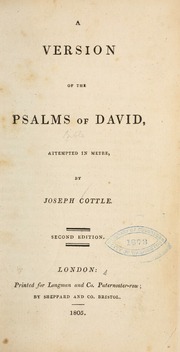 Cover of edition versionofpsalmso00cott