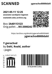 Cover of edition ygwrachod0000dahl