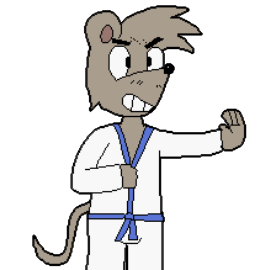 Mouse Fighter Dude (stance animation)