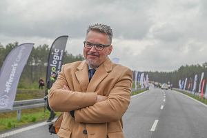 2023 r. Prezydent Zielonej Gry Janusz Kubicki podczas otwarcia poudniowej obwodnicy Zielonej Gry