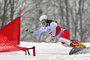 Aleksandra Krl podczas mistrzostw Polski w snowboardzie