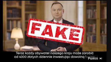 Andrzej Duda obiecuje 4000 z dziennie dla kadego? Uwaaj na deepfake z prezydentem