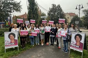 W konferencji wziy udzia kandydatki z list Koalicji Obywatelskiej w Maopolsce: Dorota Marek oraz Magdalena acna.