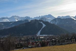 Zakopane, Nosal - dawna trasa narciarska. 6 lutego 2024 r.