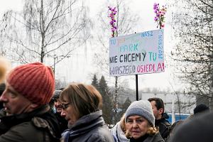 Protest przeciwko budowie osiedla w ssiedztwie Parku lskiego