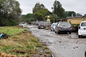 Droga do Kodzka dzie po powodzi