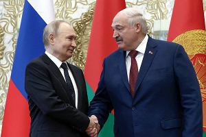 Prezydent Rosji Wadimir Putin i prezydent Biaorusi Alaksandr ukaszenka w Misku, 24 maja 2024 r.