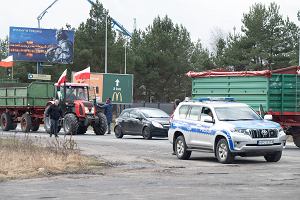 Protest rolnikw pod Toruniem 20.02.2024. Wyjazd na ysomice.