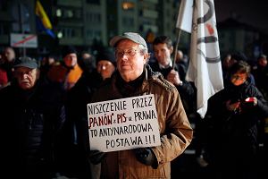 Katowice, protest w obronie niezalenoci sdw