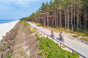 Trasa rowerowa przez Mierzej Wilan. Widok od strony Batyku