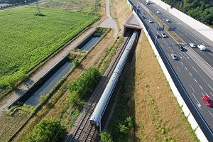 Wypadek na torach kolejowych w Pruszkowie