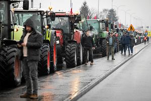 Chem. Rolnicy z Agrounii blokuj drog nr 12