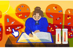 Google Doodle na pamitk 204 urodzin Eunice Newton Foote (1819-1888)