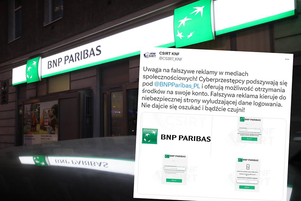 Oszuci podszywaj si pod BNP Paribas. Tysic zotych za PESEL i nazwisko