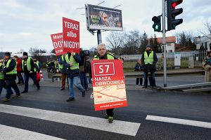 Blokada drogi w omiankach