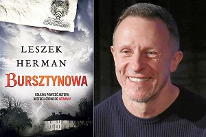 Okadka ksiki ''Bursztynowa'' i jej autor Leszek Herman