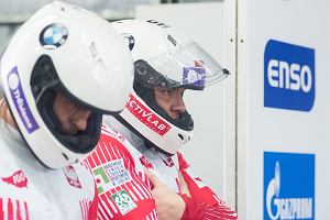 Dwjka bobslejowa Krzysztof Tylkowski i Mateusz Luty (z prawej)