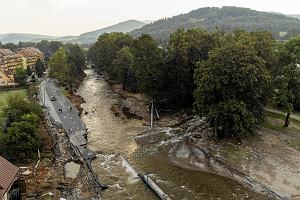 Stronie lskie, miasto zniszczone przez powd