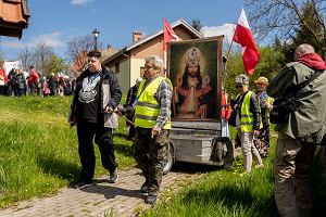 Protest przeciwko budowie centrum logistycznego Lidla w Gietrzwadzie