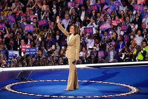 Kandydatka Demokratw na prezydenta i wiceprezydent USA Kamala Harris podczas Narodowej Konwencji Demokratw (DNC) w United Center w Chicago