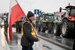 Jedna ze styczniowych rolniczych blokad drg