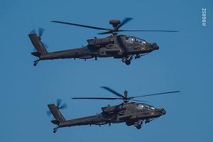 Air Show 2023. Rozpoczy si przyloty, dzi w powietrzu amerykaskie migowce Ah-64 Apache