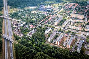 Widok na Giszowiec od strony autostrady A4