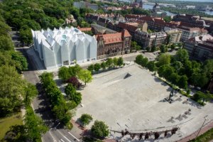 Centrum Dialogu Przeomy w Szczecinie zaprojektowane przez katowick pracowni KWK Promes