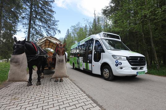 Palenica Biaczaska. Testy elektrycznego busa