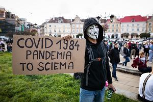 Lublin. Protest przeciwko wprowadzanym przez rzd obostrzeniom zwizanym z pandemi koronawirusa