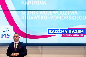 Przemysaw Przybylski. Prezentacja kandydatw Prawa i Sprawiedliwoci na prezydenta Torunia oraz do Rady Miasta Torunia i sejmiku wojewdztwa kujawsko-pomorskiego w kwietniowych wyborach samorzdowych.