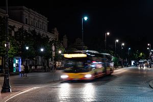 Autobus na Krakowskim Przedmieciu w Warszawie